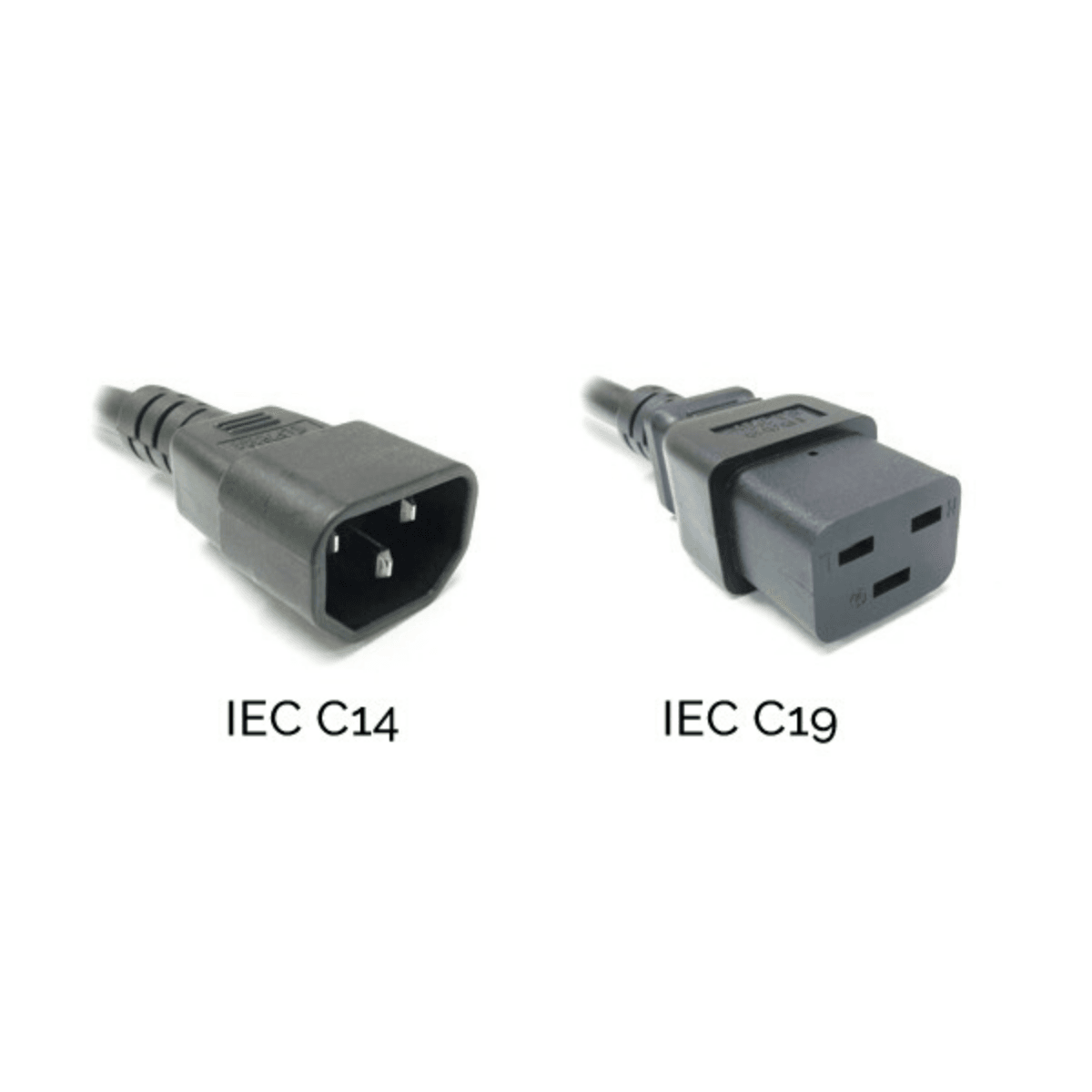 Brinnova 4FT IEC60320 C14 To IEC60320 C19 Power Cord, SJT 250V/15A, Black - Brinnova