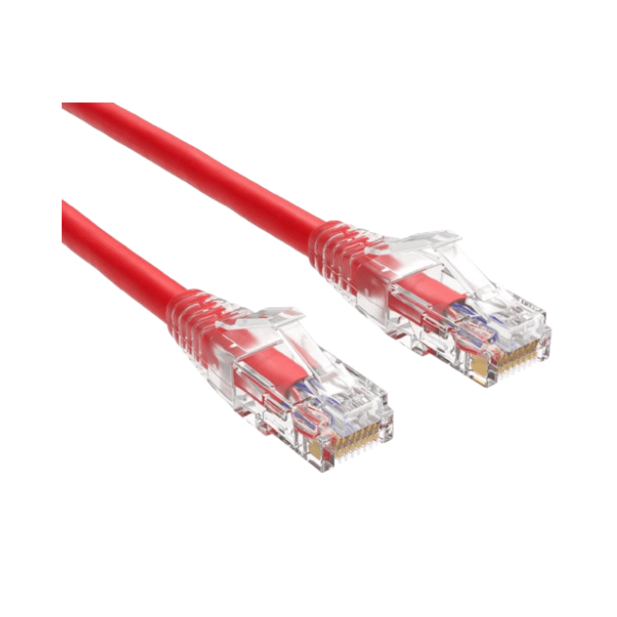 Brinnova Slim CAT6 2FT 28 AWG UTP Patch Cable, Red, Snagfree Premium Boot, with Serialization labels - Brinnova