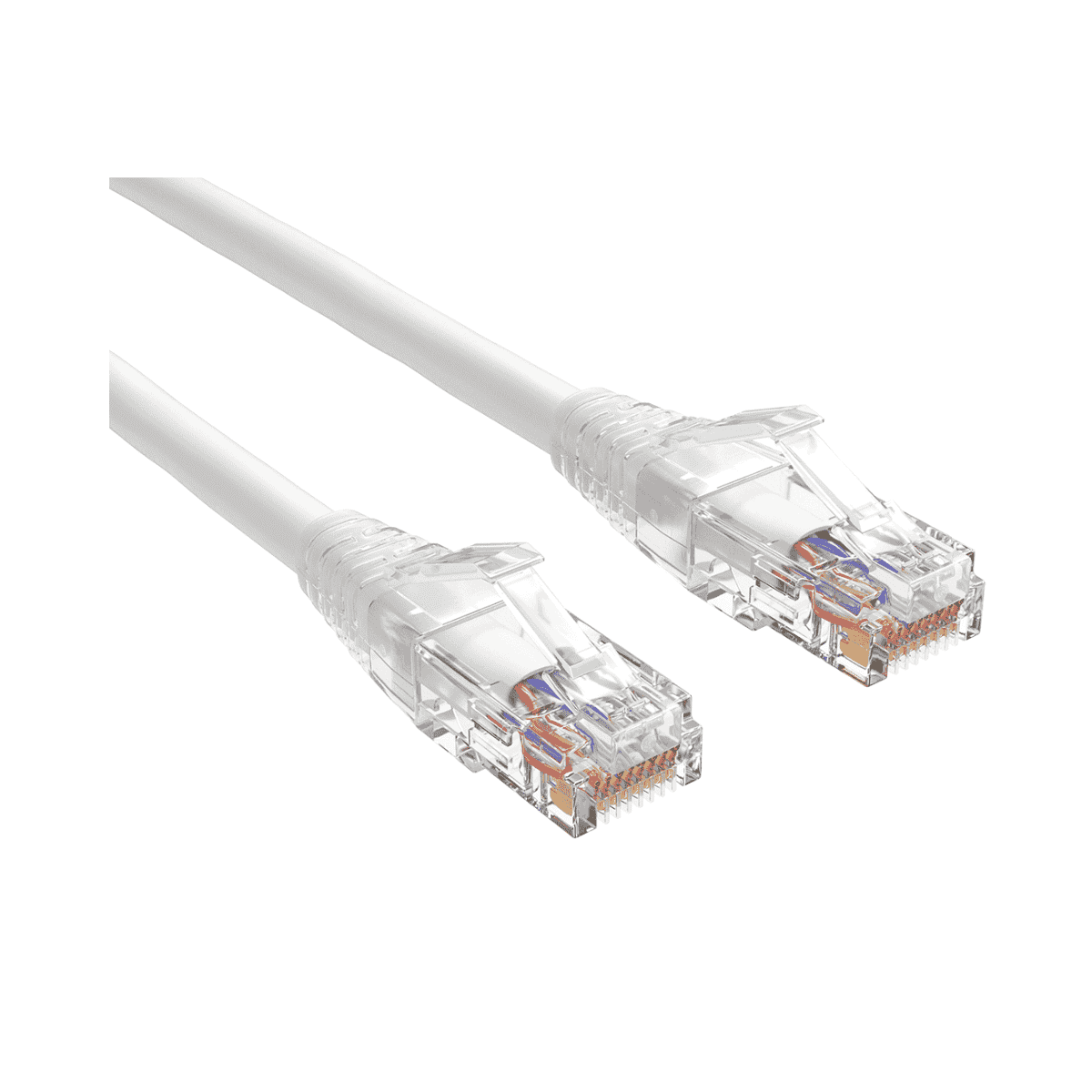 Brinnova Slim CAT6 17FT 28 AWG UTP Patch Cable, White, Snagfree Premium Boot, With Serialization Labels - Brinnova