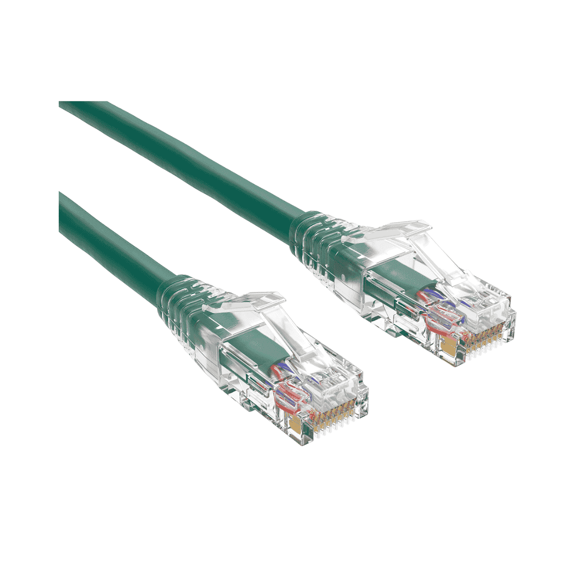Brinnova CAT6A 1FT F/STP Patch Cable, Green, Snagfree Premium Boot, with Serialization labels - Brinnova