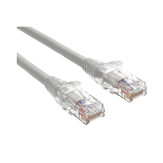 Brinnova Slim CAT6 11FT 28 AWG UTP Patch Cable, Gray, Snagfree Premium Boot, with Serialization labels - Brinnova