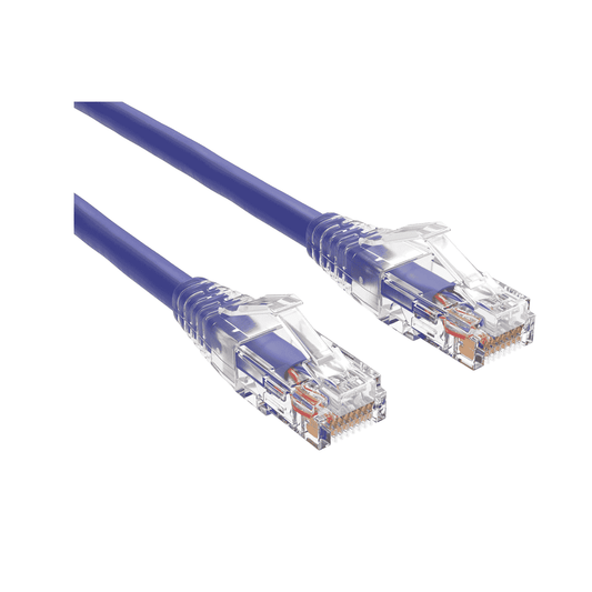 Brinnova Slim CAT6 0.5FT 28 AWG UTP Patch Cable, Purple, Snagfree Premium Boot, with Serialization labels - Brinnova